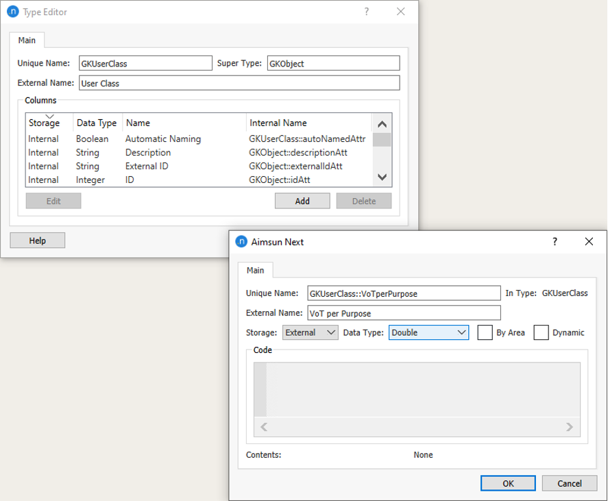 How to define different costs per trip purpose in static models
