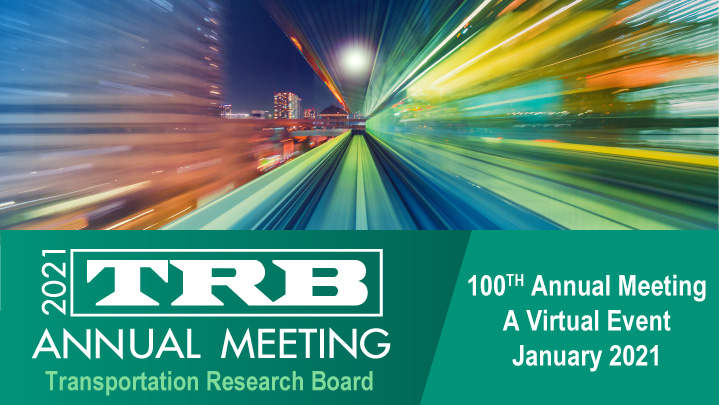 100th TRB Annual Meeting