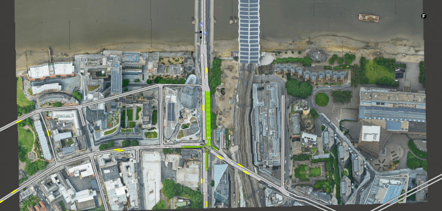 TfL ONE model in Aimsun Next:geometry TfL ONE model in Aimsun Next:geometry