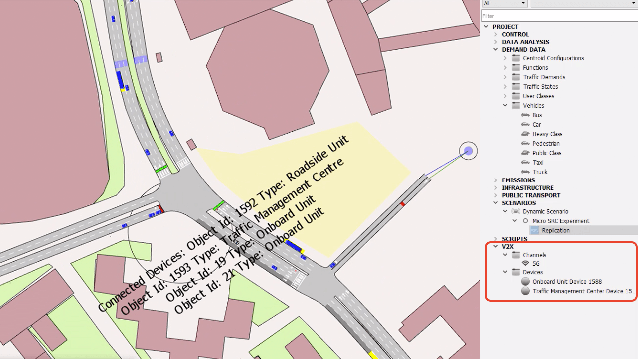 New release: Aimsun Next 8.4 V2X SDK technical preview