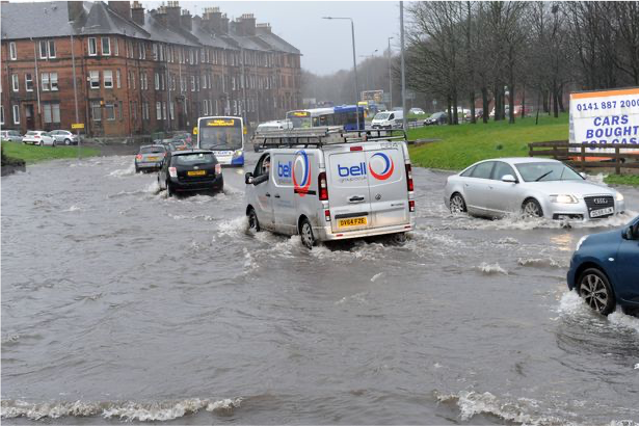 Figure 3: Cars on a flooded road