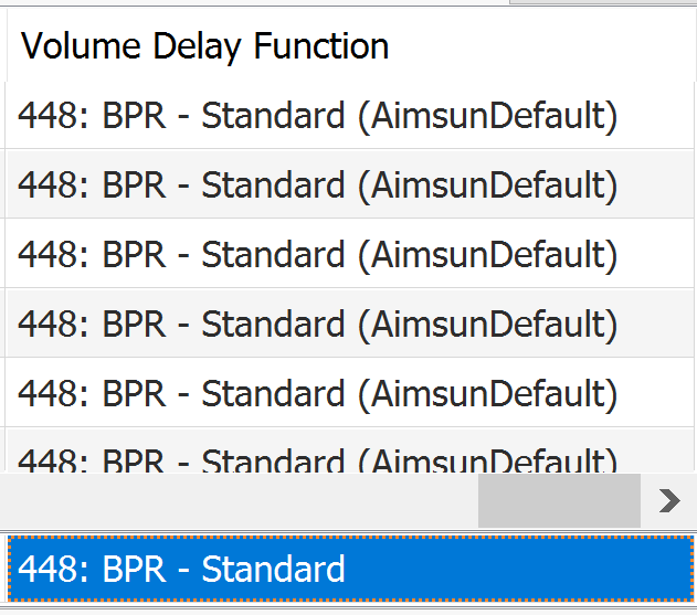 Set the bottom row to your desired VDF