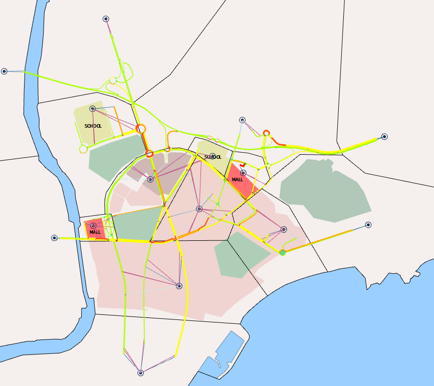 visualização 2D da atribuição