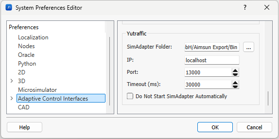 Instalação do Adaptador Yutraffic Aimsun