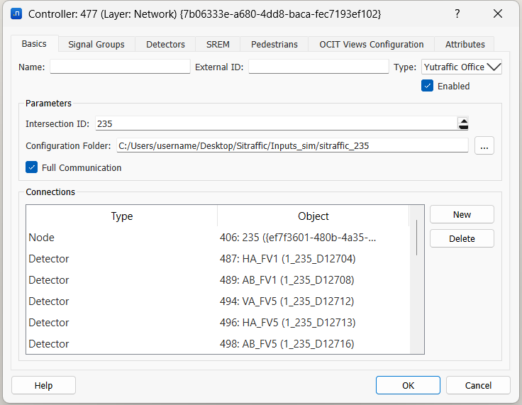 Configuração do Controlador Yutraffic