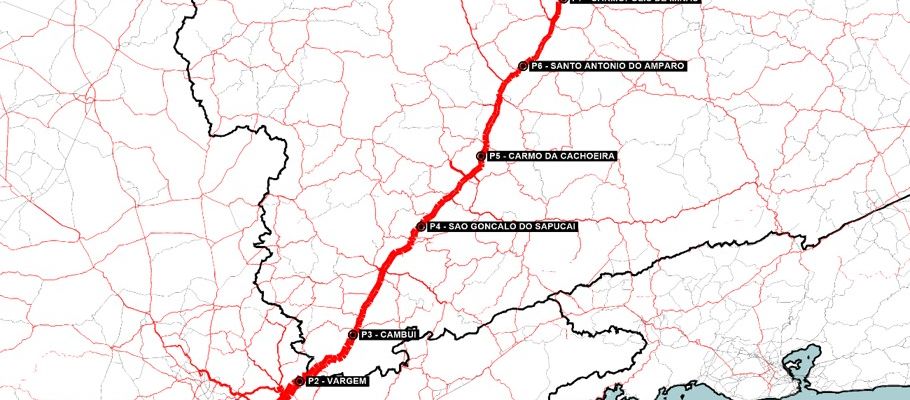 Material original associado a Estudo de Localização de Balanças de Pesagem Veicular para Rodovias BR-381, BR-116, BR-101 e BR-376