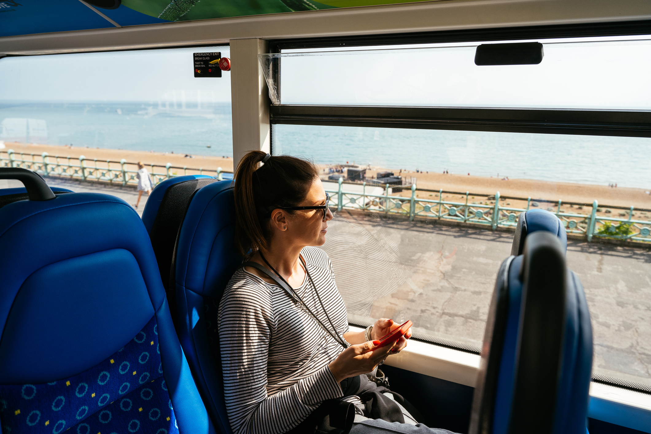 Ônibus em Brighton, no Reino Unido