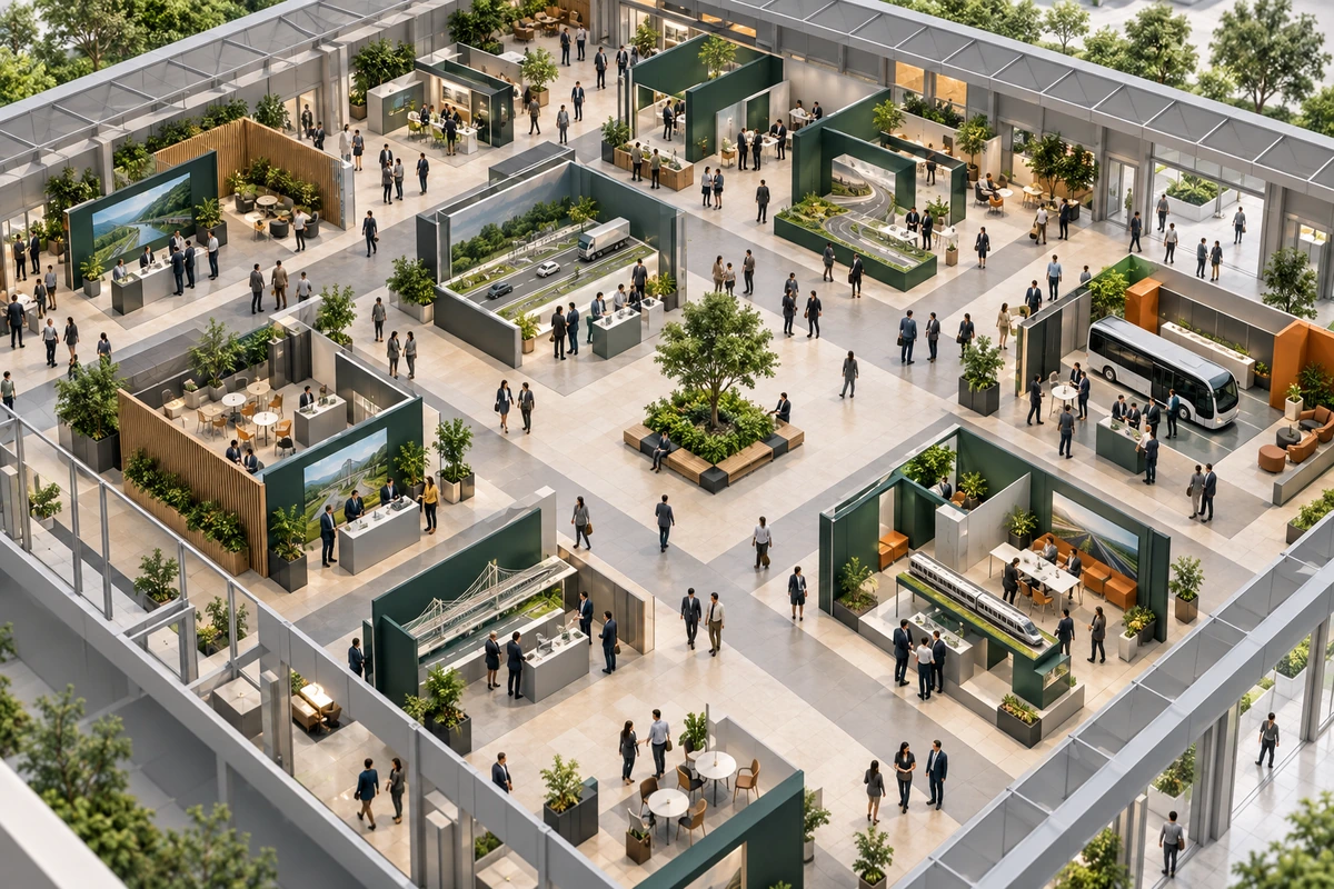 Imagem ilustrativa — Estudo de Fluxo de Pedestres para as Olimpíadas do Conhecimento – SENAI – CNI