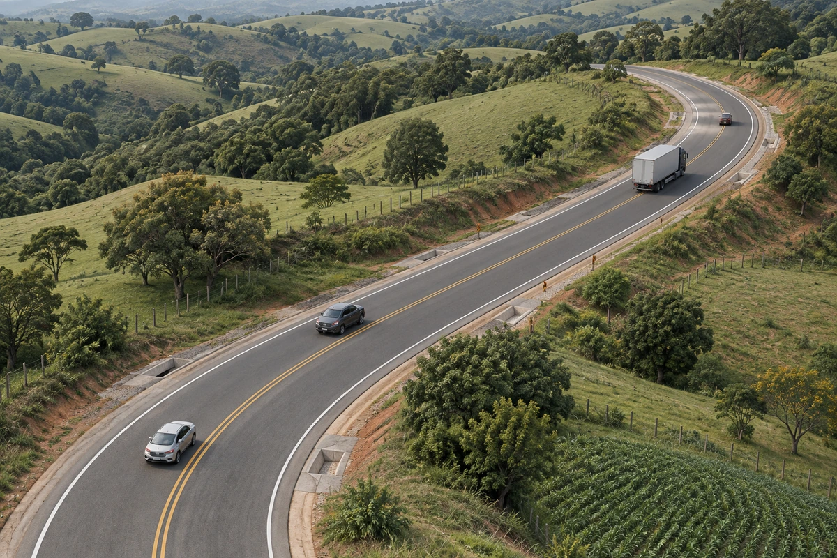 Imagem ilustrativa — Estudo de Demanda e Tráfego para Concessão Rodoviária – BR-135, MG-231 e LMG-754