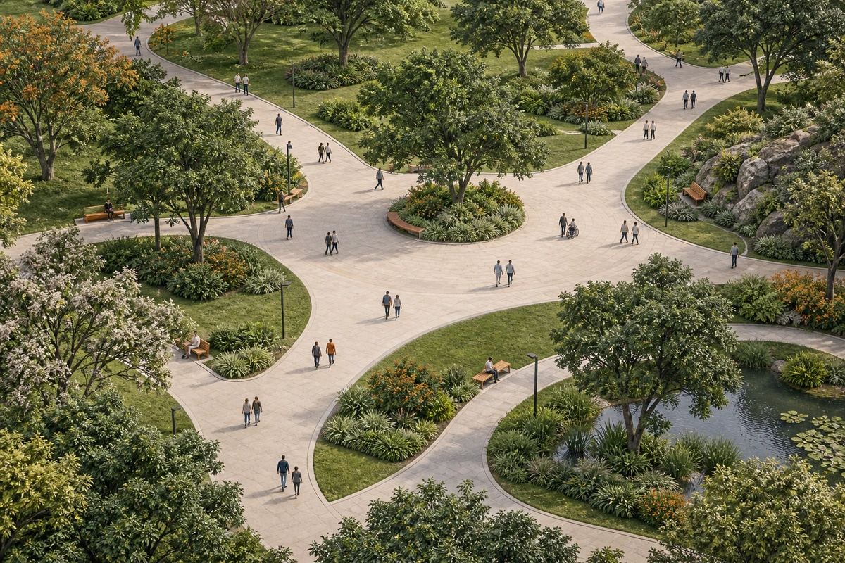 Imagem ilustrativa — Estudo operacional – Parque do Ibirapuera | Pedestres