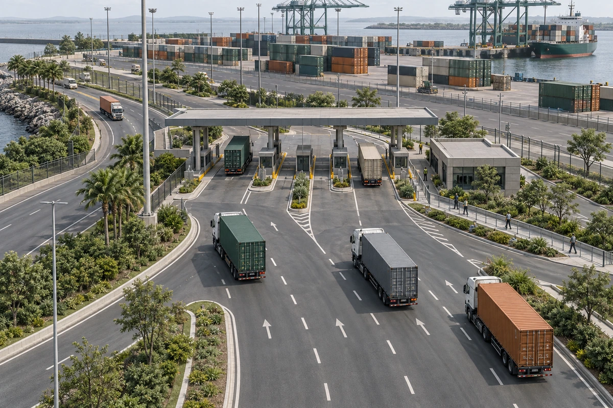 Imagem ilustrativa — Contagens volumétricas classificatórias no entorno do Porto de Santos