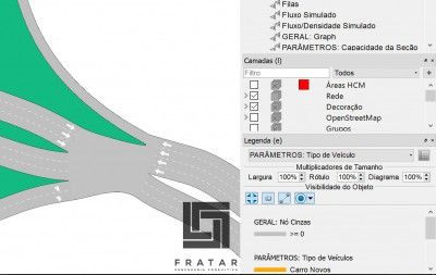 Uma captura de tela de um mapa rodoviário com uma seta vermelha apontando para a esquerda e uma seta verde apontando para a direita, com outra seta vermelha apontando para a esquerda. (Captura de tela: 0.467)