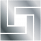 Uma placa de metal com um quadrado e um retângulo no meio dela, com um quadrado preto no centro da moldura e um retângulo no meio do meio do retângulo, (uma renderização de computador: 0,138).