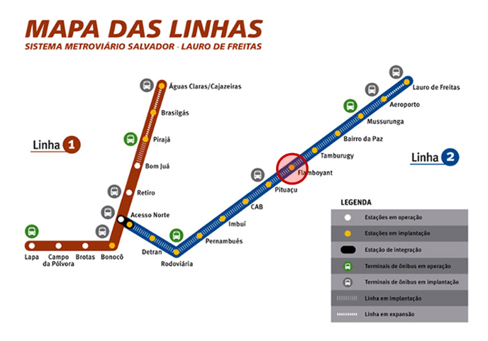 Um mapa do sistema de metrô com um círculo vermelho no meio dele e um círculo vermelho no meio do mapa que diz "mapa", (captura de tela: 0,324)