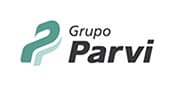 Uma logo para um grupo de empresas que trabalham na plataforma de internet e mídia social Parvi, que também é uma plataforma de mídia social, (uma foto de estoque: 0.102).
