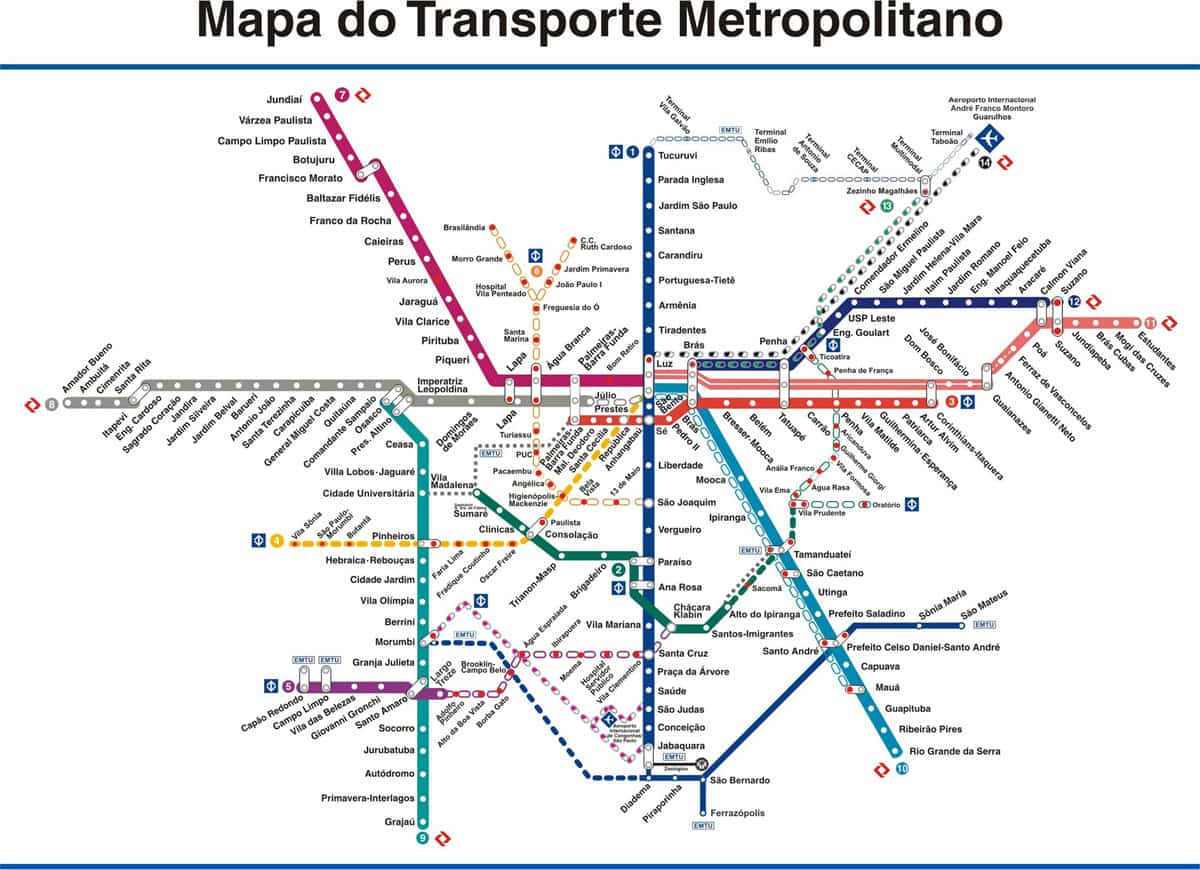 Um mapa das linhas de metrô com os nomes das estações e os nomes das estações nelas, e os nomes das linhas nas linhas (uma captura de tela: 0,319).