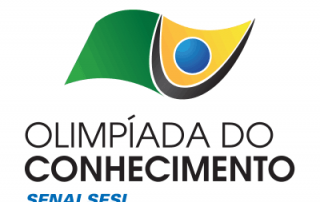Uma logo para uma empresa que vende produtos para pessoas em espanhol e inglês, com uma folha verde na parte inferior da logo e um azul, (uma representação digital:0,551)