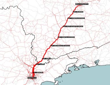 Um mapa da rota do trem da cidade de Nova York para a cidade de Nova York, NY, em um mapa da rota, (uma pintura ultrafinamente detalhada: 0,165)