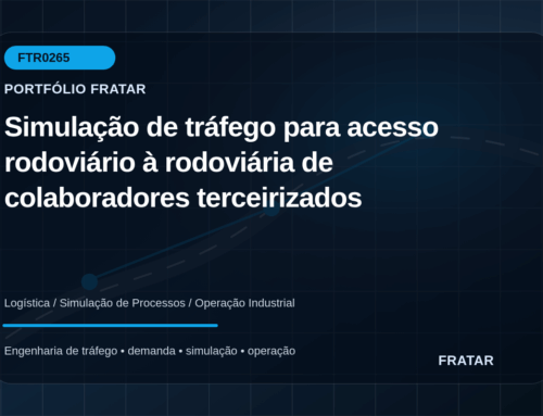 Simulação de tráfego para acesso rodoviário à rodoviária de colaboradores terceirizados