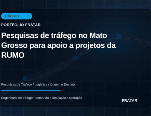 Pesquisas de tráfego no Mato Grosso para apoio a projetos da RUMO