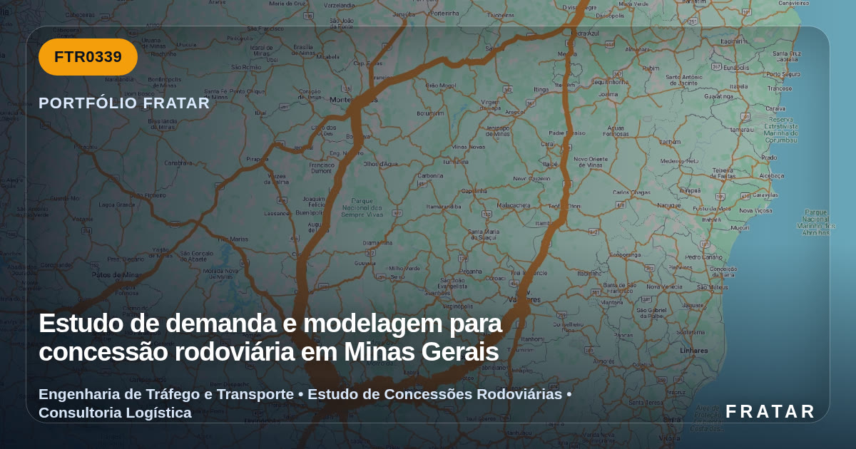 Estudo de demanda e modelagem para concessão rodoviária em Minas Gerais ...