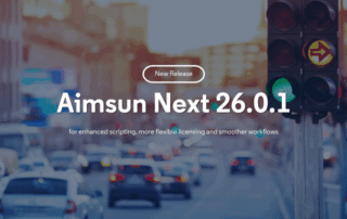 Apresentação do lançamento Aimsun Next 26.0.1